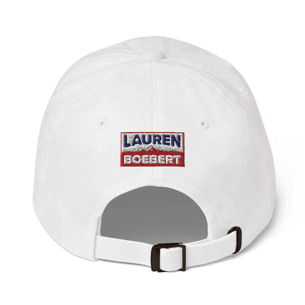 Let's Go Brandon White Structured Adjustable Hat