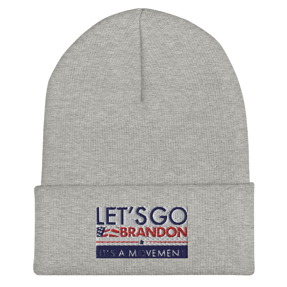 Let's Go Brandon Knit Beanie
