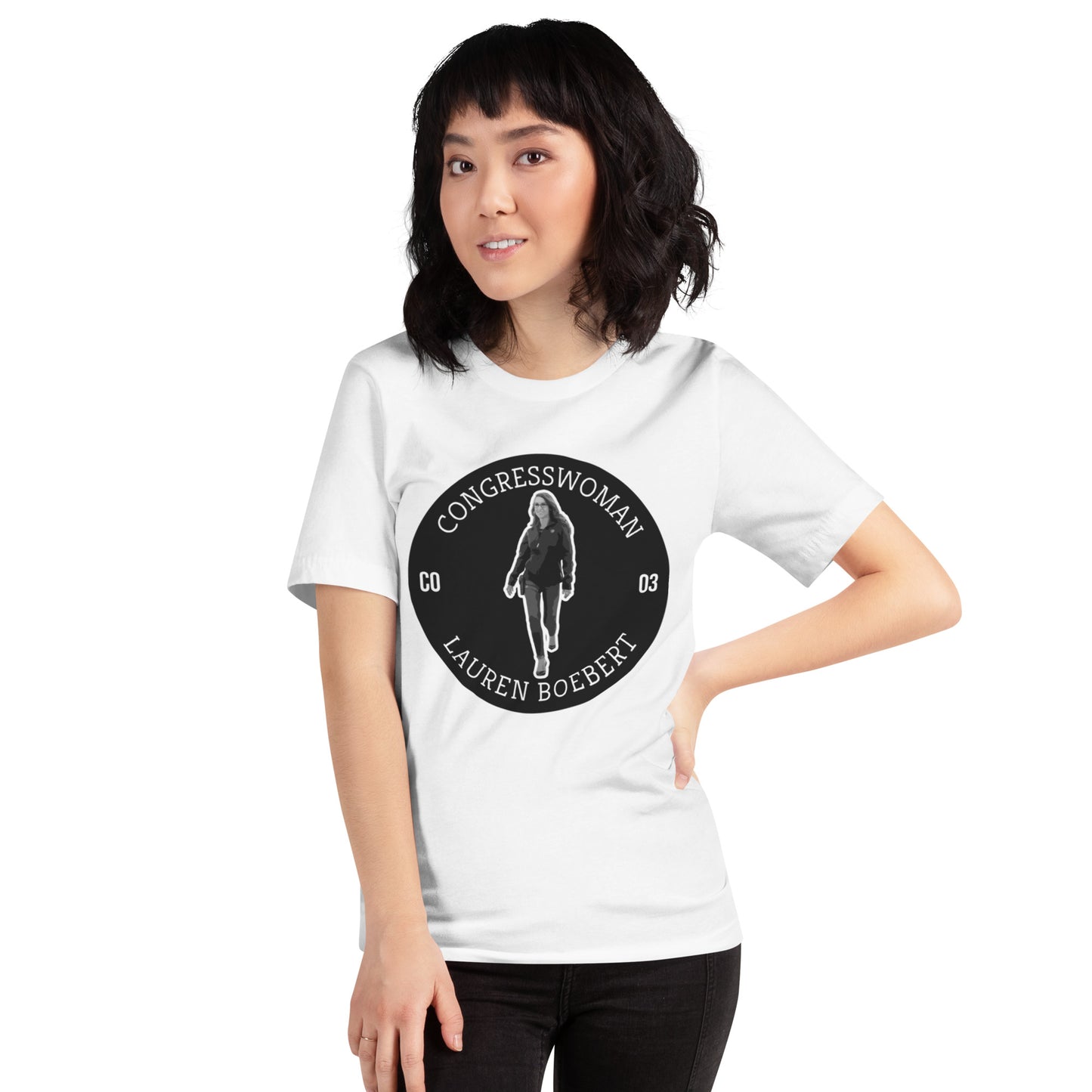 Lock Her Up White Fine Jersey T-Shirt