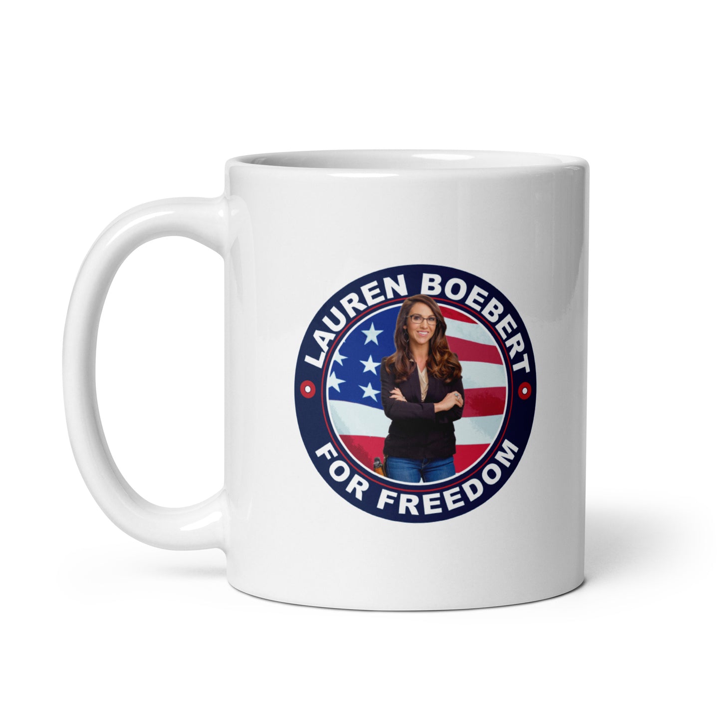 Lauren Boebert for Freedom White Coffee Mug