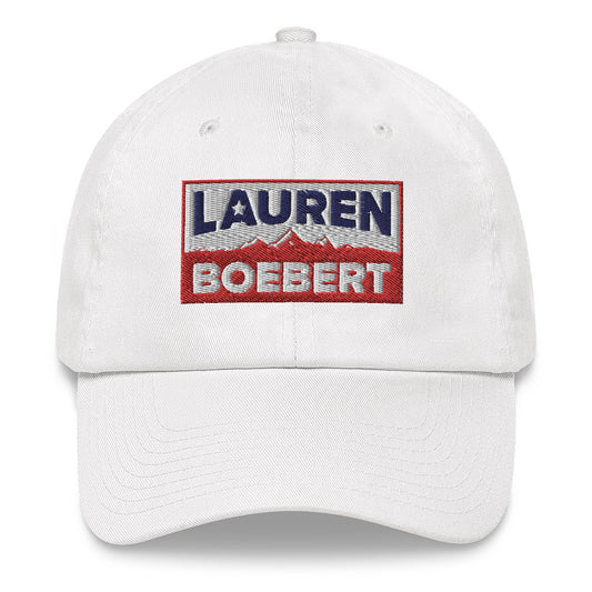 Lauren Boebert White Structured Adjustable Hat