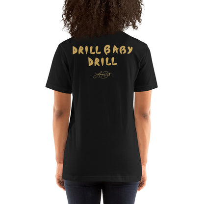 Drill Baby Drill Triblend Black T-Shirt