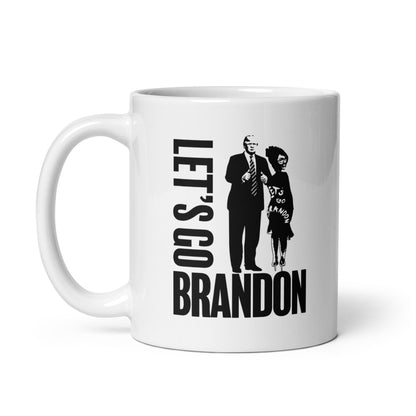 Let's Go Brandon White Coffee Mug